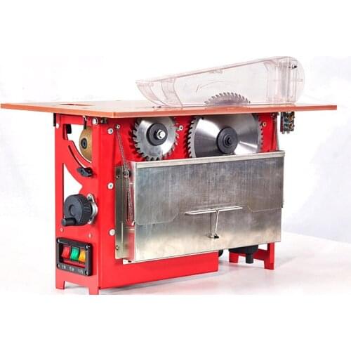 Precise Dust-free Saw Solid Wood Board Plywood PVC Pipe Miter Saw High Power Double Saw Blade Woodworking Sliding Table Saw