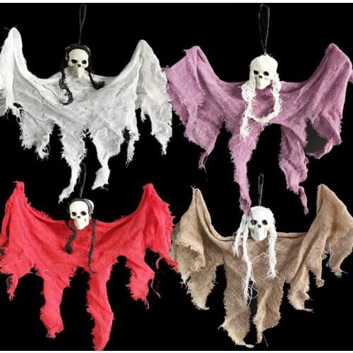 Halloween Decoration Hanging Skull Head Ghost Terror Haunted House Props Halloween Decorations for Home DIY Home Party Supplies