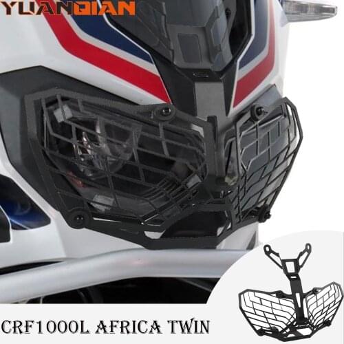 Motorcycle Headlight Protector Grille Guard Lense Cover Protection For HONDA CRF1000L Africa Twin ADV Sports 2017-2021 2020 2019