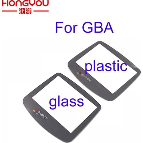 50pcs For Nintend Gamboy Advance plastic lens For Super Famicom GBA consoles Screen glass Lens Protector W/ Adhensive Cover