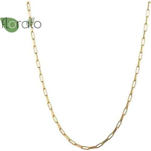 1PC 925 Sterling Silver Choker Chain Necklace for Women Minimalist Bohemian Choker Necklace For Girls Fashion Party Jewelry