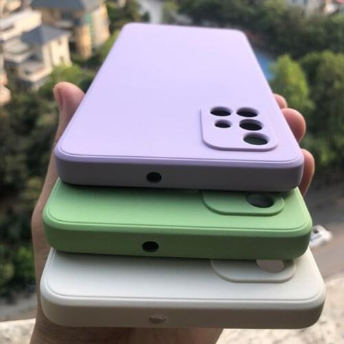 Liquid Original Silicone Luxury Cover For Samsung Galaxy A51 A71 A21 A31 A30 A21S A41 M31 M30S S21 Plus A50 A50S Shockproof Case