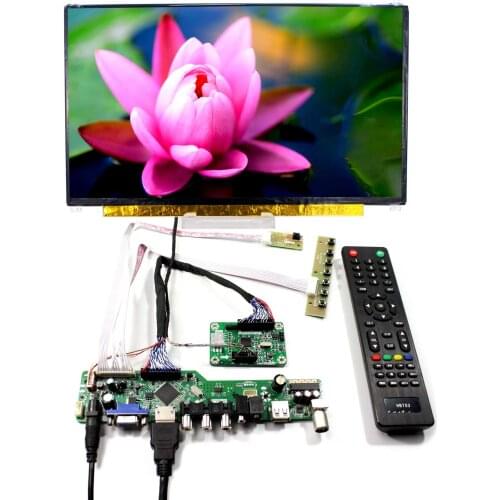 LCD Display 13.3" LCD Screen N133HSE with HDMI VGA AV USB RF LCD Controller Board