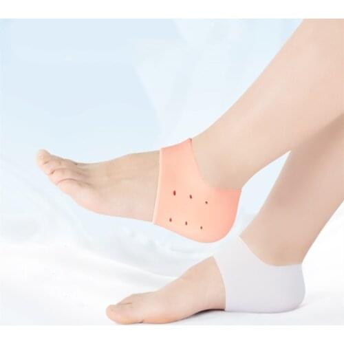 1 Pair Heel Protector Silicone pads Heel Spur for shoe inserts Pads heel cushions gel heel pad silicone Heel Pain Reduce