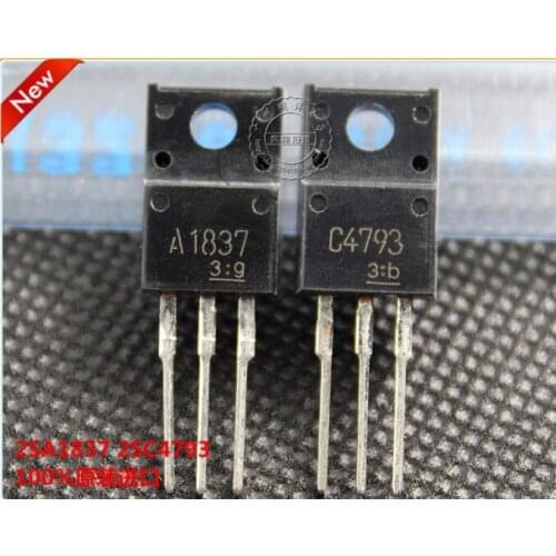 10pair/lot 2SA1837 2SC4793 A1837 C4793 TO-220F 100% New Original