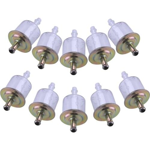 10pcs/Set 5/16 inch 8mm Petrol Fuel Line Filter Motorcycle Accessories fit for Car Boat Tractor Dirt Bike ATV
