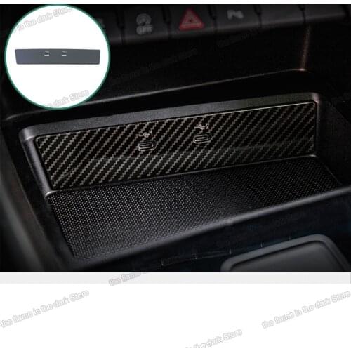 Lsrtw2017 carbon fiber car center control usb port panel trim for audi a3 8Y 2020 2021 accessories interior decoration styling