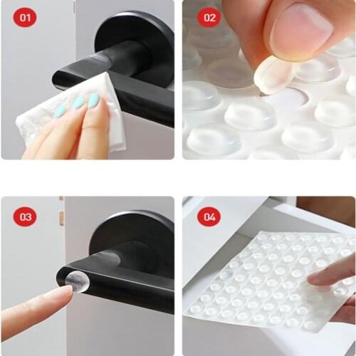Cabinet Door Bumper of various size of silicone material for kitchen cabinet self-adhesive damper pad for door stopper