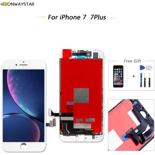 Bonwaystar Original LCD For iPhone 7 7Plus LCD With 3D Force Touch Screen Digitizer Assembly For iP7 7Plus Display No Dead Pixel