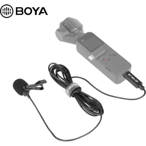 BOYA BY-M3OP USB Type-C Digital Lavalier Microphone for DJI OSMO™ Pocket Video Stabilizer Gimbal Vlog Film Audio Recording Mic