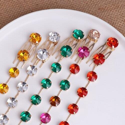 FASHIONSNOOPS Brand New Designs Crystal Headband Fashion Hair Exclusive Hair Combs Metal Hairpins For Women Hair Accessories