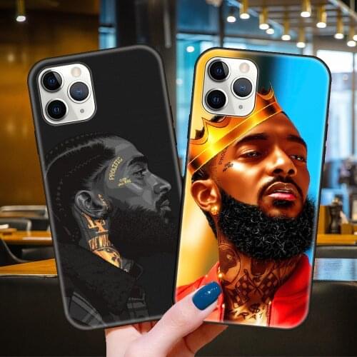Phone Case For Apple IPhone 12 Mini 11 Pro XS MAX XR X 8 7 6 Plus 2020 Black Cover Shell 3D Hoesjes Soft Nipsey Hussle Rapper