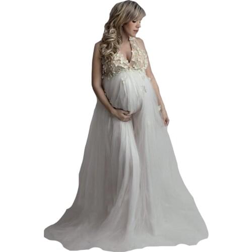 Womens Lace Robes Custom Made Soft Ruffled Pajamas Dresses Maternity V Neck Lace Appliques Party Gowns Sleepwear Bathrobes