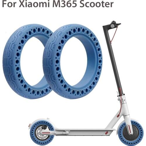 Electric Scooter For Xiaomi M365 Tyre Solid Hole Tires Skateboard Shock Absorber Non-Pneumatic Tyre Rubber bule Wheels For M365