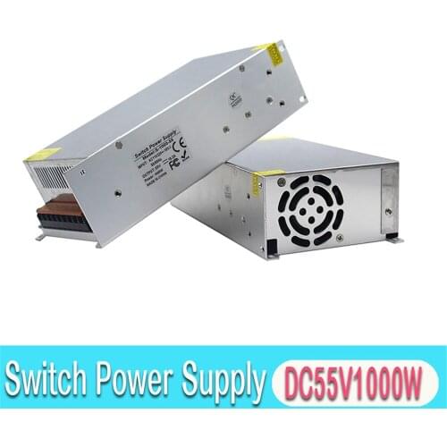 Electronic Driver Transformers Ac 220V 110V to Dc 55V 18.2A 1000W Constant Voltage Power Supply Transformers for CNC Stepper