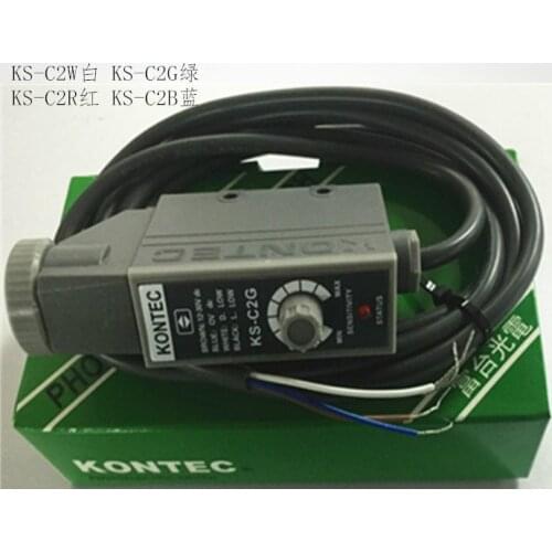 KONTEC Color Mark Sensor Logo Photoelectric Eye KS-C2W / G / R / B / White Light / Green Light