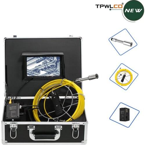 20M 30M 40M 50M Cable 7'' LCD Monitor 23mm Sewer Pipe Inspection Camera,Pipeline Industrial Endoscope DVR Video Recording