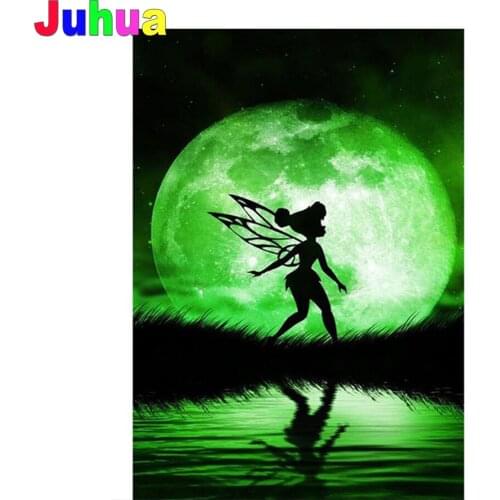 Butterfly Fairy 5d Diy diamond painting full Round/Square drill Elf moon mosaic diamond embroidery gift diamond home decor