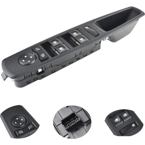 High quality Power Master Window Lifter Control Switch Button For Renault Megane MK3 2008 2009 2010-2016 80961-0016R 809610016R