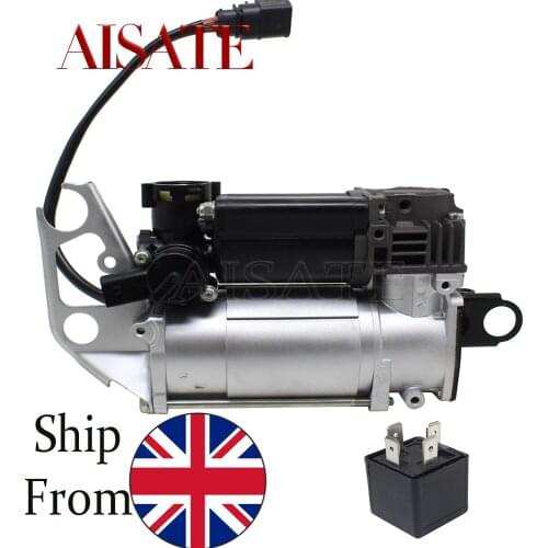 For Audi Q7 4LB 2007-2015 Volkswagen Touareg 7L Air Suspension Compressor Pump With Relay 2004-2010 7L8616006A 4L0698007A