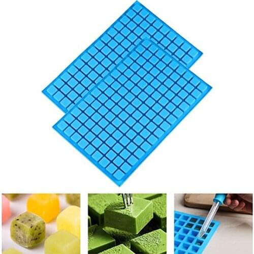 Square Silicone Candy Molds Mini Silicone Mould for Hard Candy Gummy Caramel Ganache Ice Cubes Tray Cake Decorating Tool