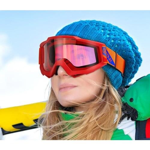 Ski Goggles Masks Anti-UV Windproof PC Lens Breathable Snowboard Goggle Skiing Glasses Eyewear Outdoor Adult Single Layer /50