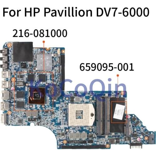 KoCoQin DV7-6000 motherboar 659095-001 655488-001 for hp Pavilion DV7 DV7-6000 655488-001 HM65 original test motherboard