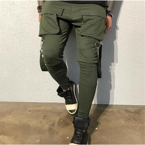 Men Casual Hip Hop Pants Fitness Workout Joggers Sweatpants Sport Long Trousers