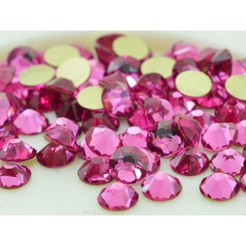 Non hotfix Rhinestone Crystal Strass Similar to SWA 16 Cut Face Crystals ss20 4.6-4.8mm Rose Nail Art Rhinestones Gems