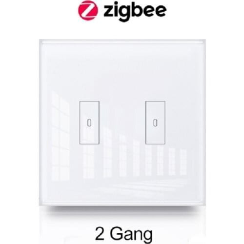 Tuya Smart EU ZigBee 3.0 Light Switch with Touch Panel 1 2 3 Gang App Remote Control Timer Works with Google Home Alexa MQTT