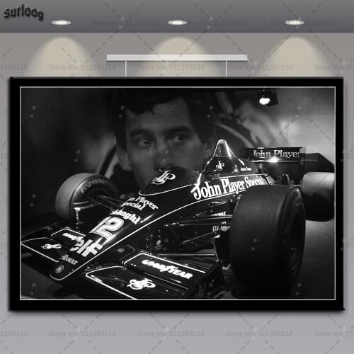 Posters and Prints Ayrton Senna Sport F1 Racing Star Champion Wall Art Pictures Poster Canvas Painting for Home Decoration