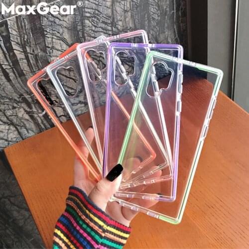 Clear Candy Color Cases For Samsung Galaxy S21 Note 20 Ultra S20 FE S10 Plus A52 A71 A51 A50 A32 A21S A72 Transparent Soft Cover