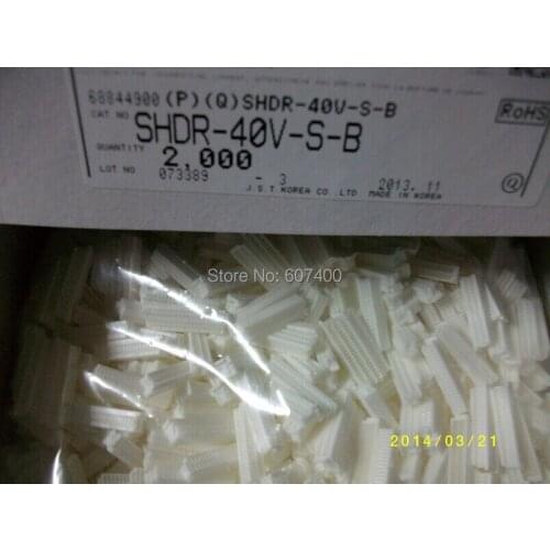 SHDR-40V-S-B CONN HOUSING SHD 40POS 1MM WHITE Connectors terminals housings 100% new parts SHDR-40V-S-B(P)