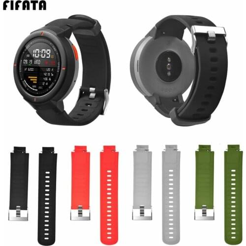 FIFTATA Silicone Strap Sports Watch Band For Huami Amazfit Verge Smartwatch Fitness Tracker Replacement Watchband For Amazfit 3