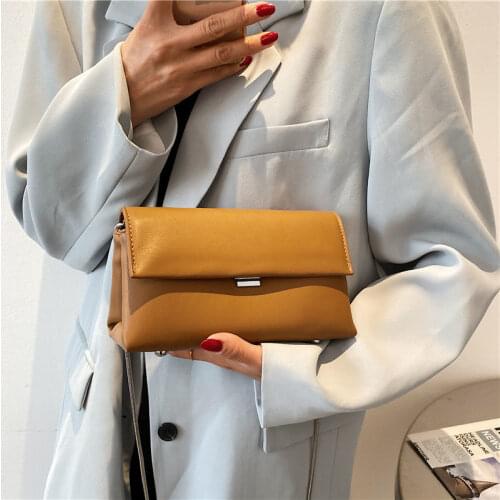 Shoulder Bag Female Backpack Handbag Luxury Crossbody Bag Women Chain Fashion 2021 New PU Leather Simple All-match Solid Color
