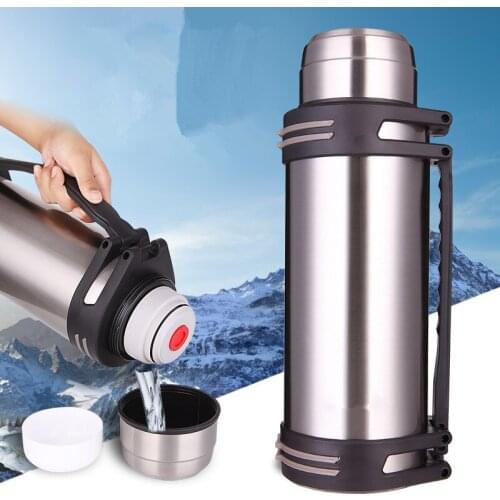 304 Stainless Steel insulated Thermos Bottle 3L~4L,4000ml Thermo cup Travel Coffee Mugs Thermal vaccum water bottle Thermal cup