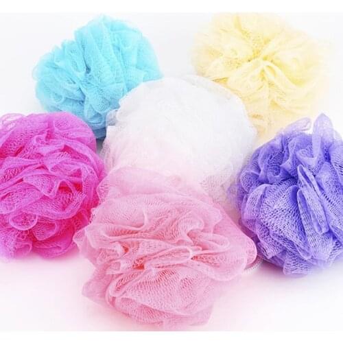 Bathroom Parts Bath Flower Ball Body Mop Sponge Shower Soft Sponge Bubbles Foaming Mesh Net Cleaning Wash Body bathroom set