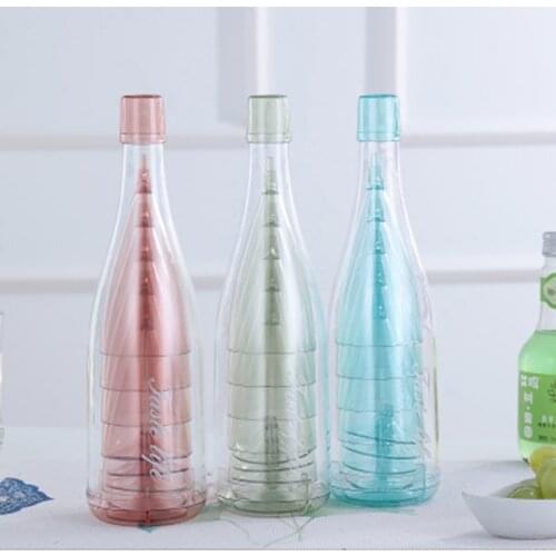 1Set Bar KTV Red Wine Glass PS Transparent Plastic Cup Plastic Cocktail Goblet