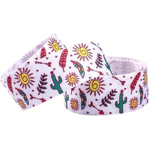 10yards different sizes lovely Mexico pattern ribbon printed grosgrain ribbon