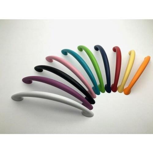 2.5'' Colorful Knob Drawer Pulls Cabinet Door Handle Dresser Pull Handles Kids Blue Orange Yellow Red 64mm Furniture Hardware