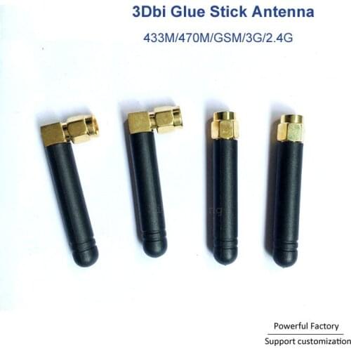 Mini 433mhz antenna 433mhz glue stick antenna with SMA male 2PCS