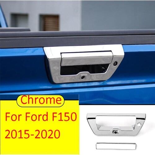 ABS Rear Door Tailgate Handle Decor Cover Fit For Ford F150 2015-2017