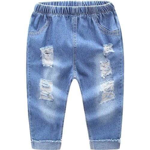 Casual Trousers Kids Jeans Boy Harem Pant Children Clothes Cotton Pants Spring Autumn Kids Pant