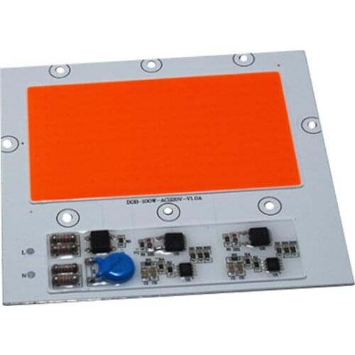 Factory supply driverless AC220V full spectrum 380-840nm 100W AC LED diode free shipping