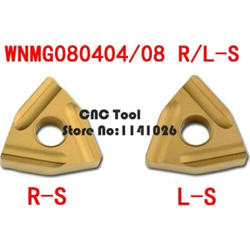 HOT SELL Cutting Tool 10PCS WNMG080404 / WNMG080408 R-S/L-S yellow tungsten carbide turning insert ,Carbide Blade TURNING TOOL