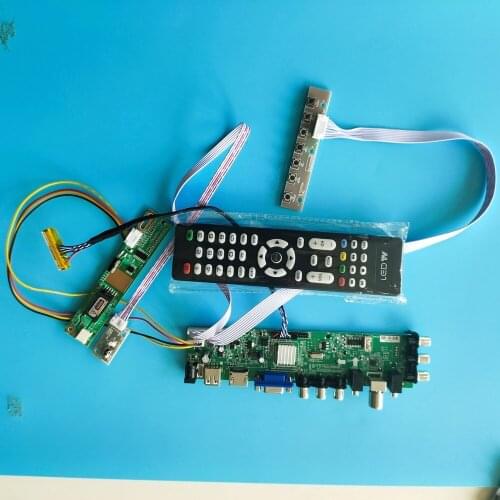 Kit For LP154WX4-TLD4 /LP154WX4-TLE1 TV USB remote LCD DVB-C DVB-T board Panel 30pin 1280X800 Controller HDMI Digital VGA CCFL