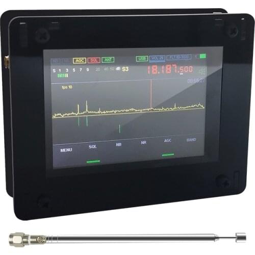 50KHz-200MHz Malachite SDR Shortwave Radio Malahit DSP 3.5 Inch Press Sn DSP SDR HAM Receiver Radio Noise Rreduction Software