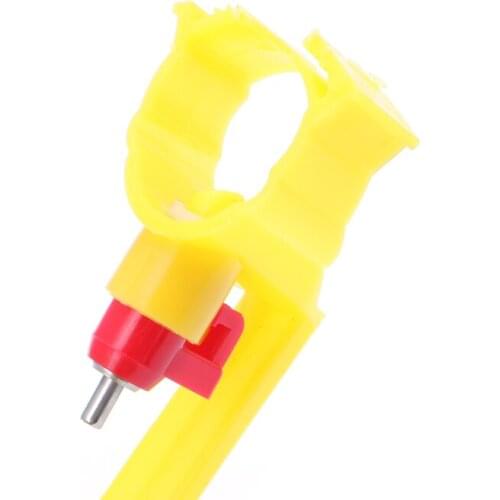 Hot Poultry Chicken Hanging Duck Drinking Water Nipple Drinker Feeder With Cup