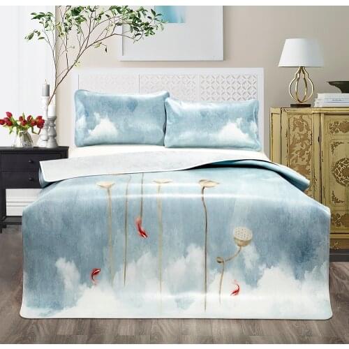 Cowhide Bed Mattress Fitted Sheet House Bedding King Queen 180x200cm