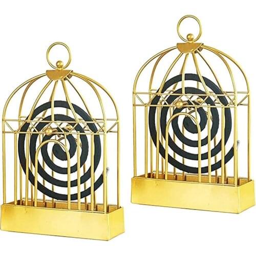 Metal Mosquito Coil Holder 2Pcs,Retro Insect Mosquito Coil Bracket Incense Sandalwood Fire And Wind Protection